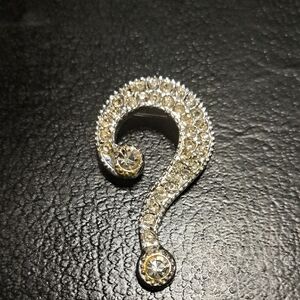 Vintage Question Mark Brooch